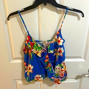 Express surplice top, super cute and bright, medium, worn once